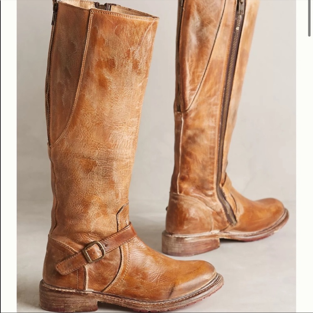 Bed Stu Glaye Tan Leather Boots